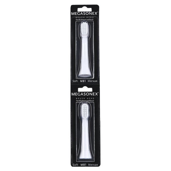 Megasonex M8 Ersatzbürstenkopf soft 1X2 St