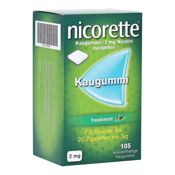 Nicorette Kaugummi 2 mg freshmint - Reimport 105 St