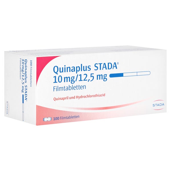 QUINAPLUS STADA 10 mg/12,5 mg Filmtabletten 100 St