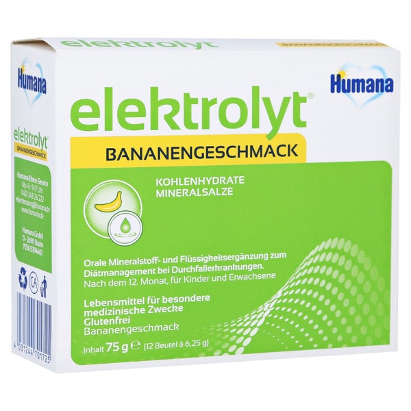 Humana Elektrolyt Banane Pulver Faltscha 75 g