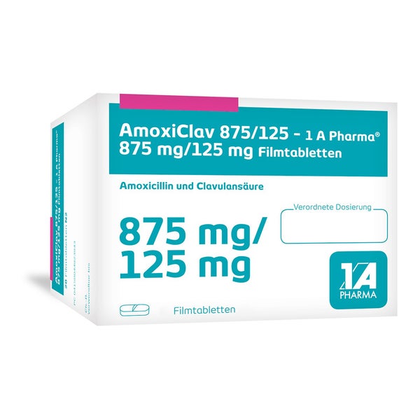 AMOXICLAV 875/125-1A Pharma Filmtabletten 20 St