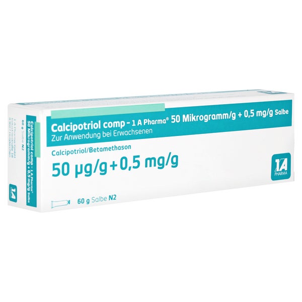 CALCIPOTRIOL comp-1A Pharma 50 µg/g+0,5 mg/g Salbe 60 g