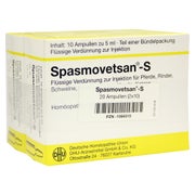 Spasmovetsan S Injektionslösung vet. 20X5 ml