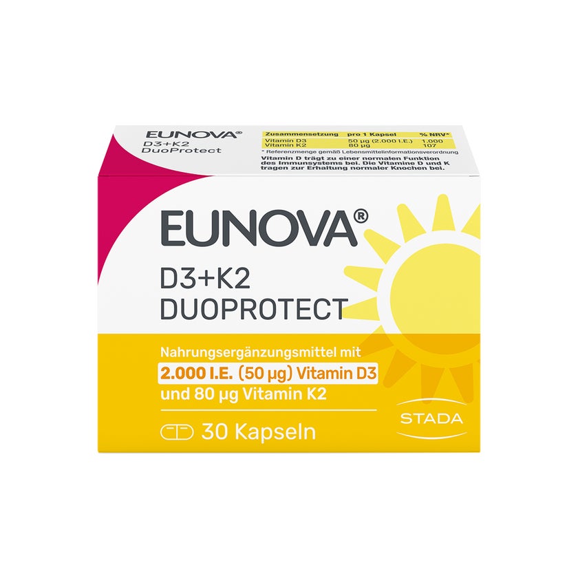 EUNOVA D3 + K2 DuoProtect 2.000 I.E. 30 St