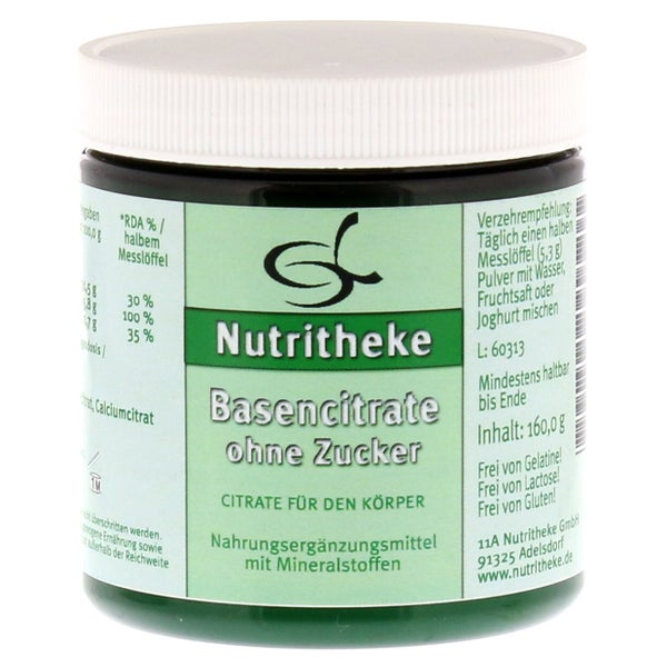 Basen Citrate N ohne Zucker Pulver 160 g