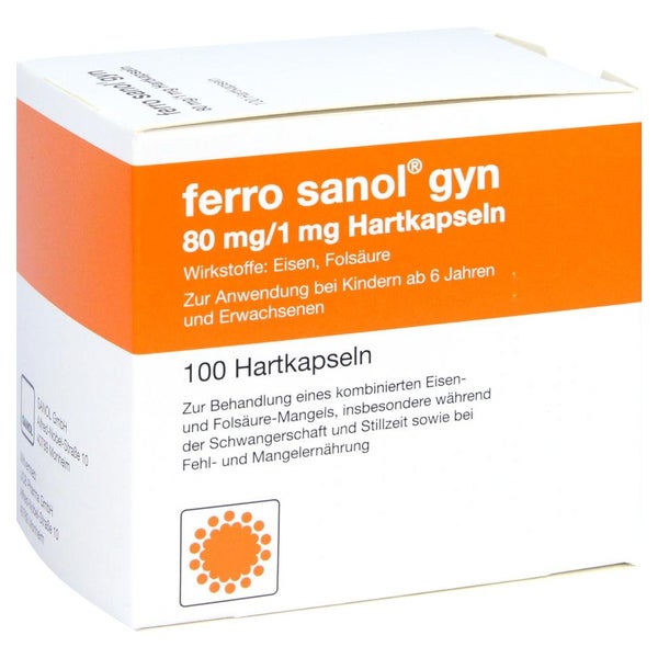 Ferro Sanol gyn Hartkaps.m.msr.überz.Pel 100 St