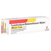 FUSIDINSÄURE/BETAMETHASON Mylan 20 mg/g+1 mg/g Cr. 5 g