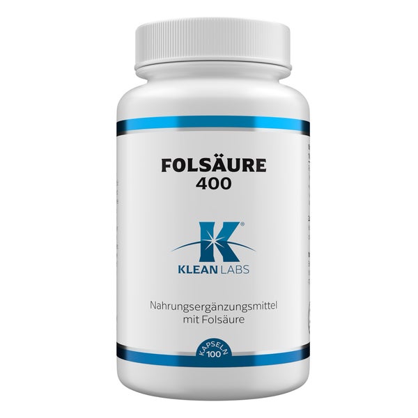 Klean Labs Folsäure 400 mcg 100 St