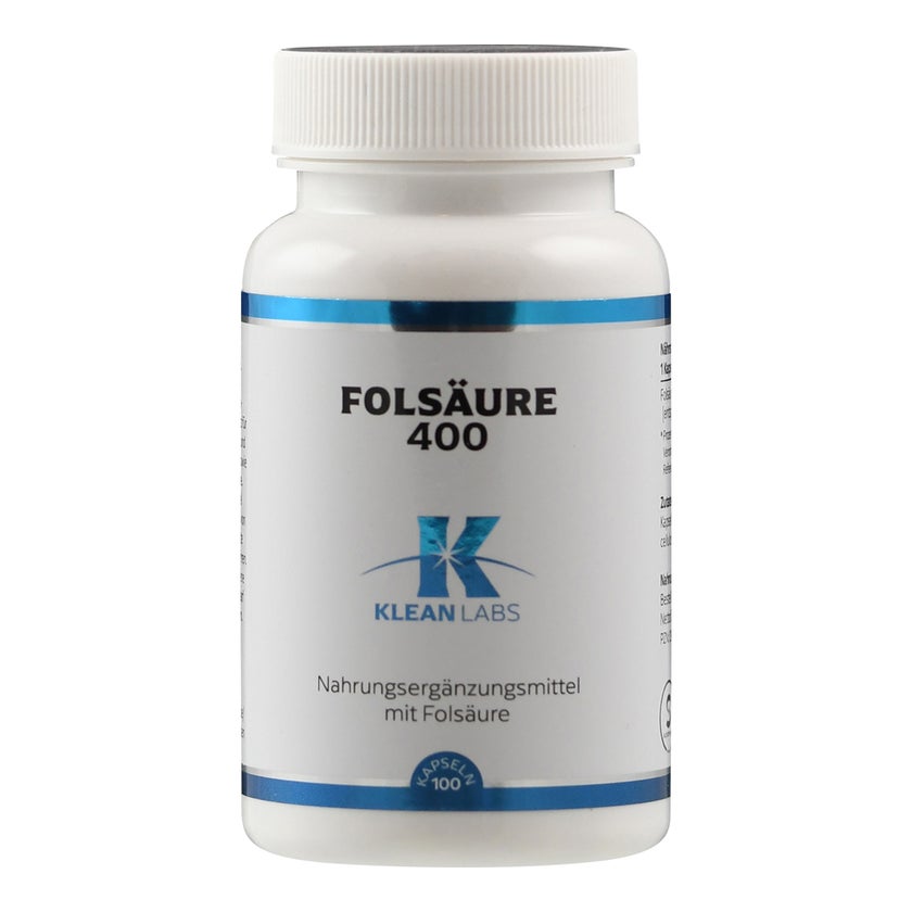 Klean Labs Folsäure 400 mcg 100 St