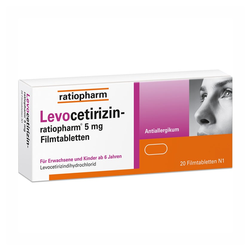 Levocetirizin-ratiopharm 5 mg Filmtablet 20 St