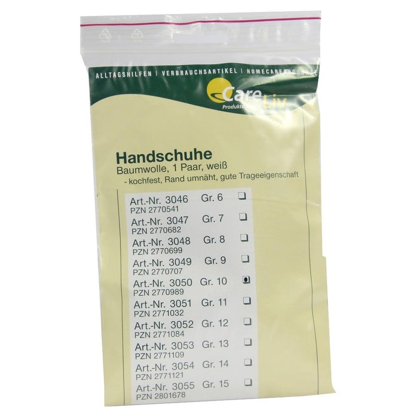 Handschuhe Baumwolle Gr.10 2 St