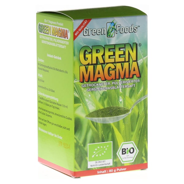 Green Magma Gerstengrasextrakt Pulver 80 g