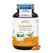 Produktabbildung: Stärkste Bio Kurkuma Kapseln, 15.000mg Curcuma, Phytholstic 60 St
