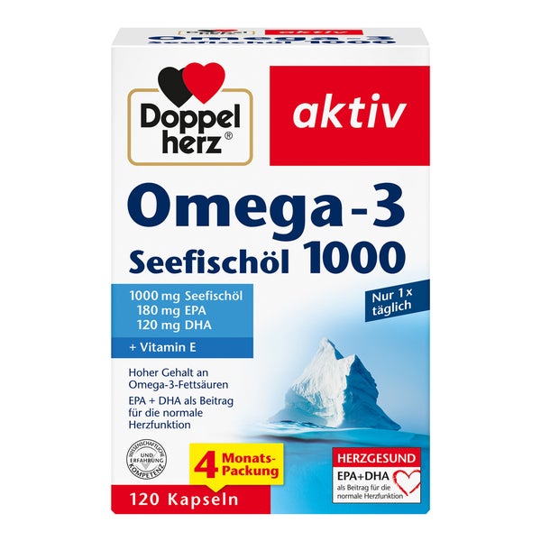 Doppelherz Omega-3 Seefischöl 1000 Kapse 120 St