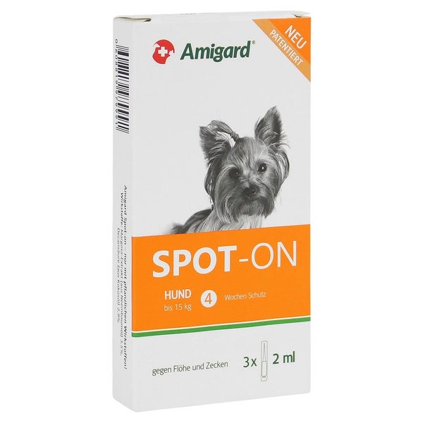 Amigard Spot-on Hund unter 15 kg 3X2 ml
