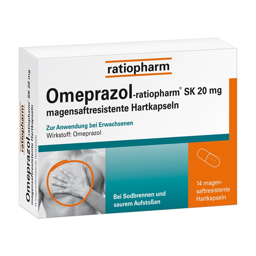 Omeprazol ratiopharm SK 20 mg 14 St