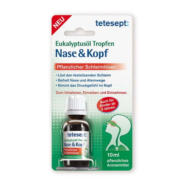 Tetesept Eukalyptusöl Tropfen Nase & Kop 10 ml