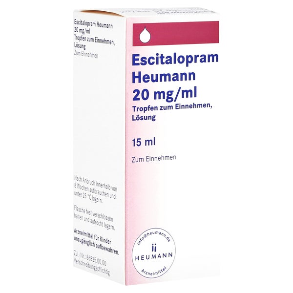 ESCITALOPRAM Heumann 20 mg/ml Tropfen z.Einnehmen 15 ml