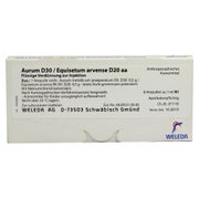 Aurum D 30/equisetum arvense D 20 aa Amp 8X1 ml