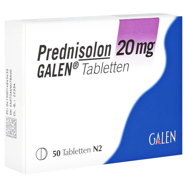 Prednisolon 20 mg GALEN Tabletten 50 St