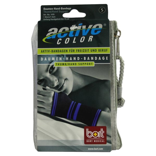 BORT Activecolor Daumen Hand Band.S schw 1 St