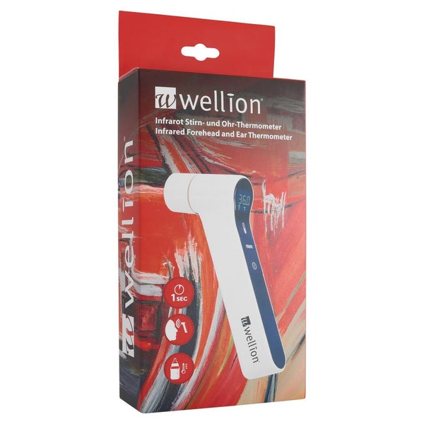 Wellion Infrarot Stirn- und Ohr-Thermome 1 St