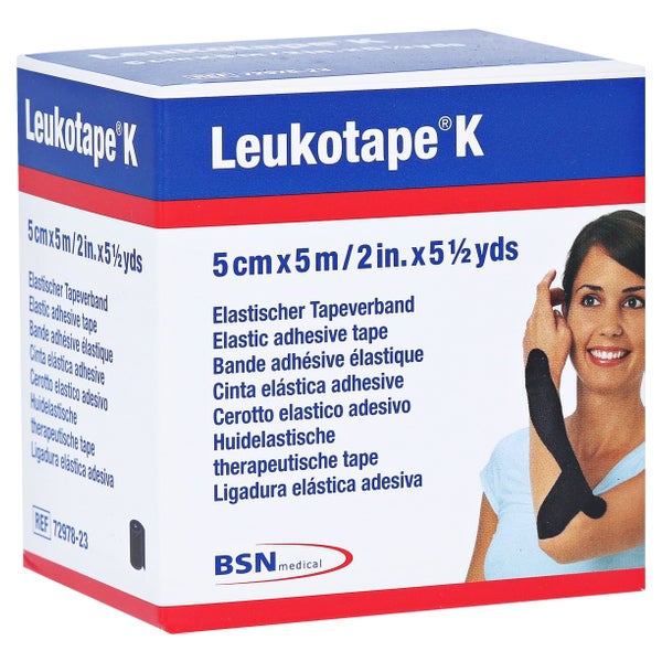 Leukotape K 5 cm schwarz 1 St