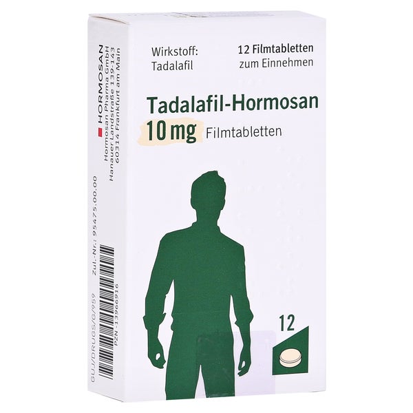 Tadalafil-hormosan 10 mg Filmtabletten 12 St