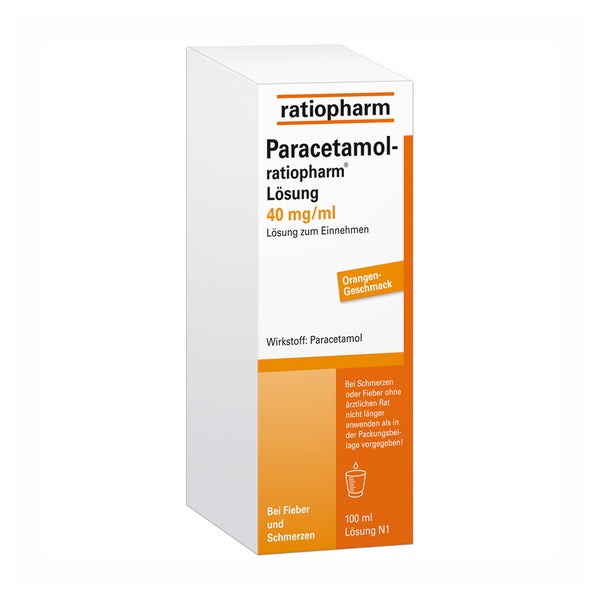 Paracetamol ratiopharm 40 mg/ml 100 ml