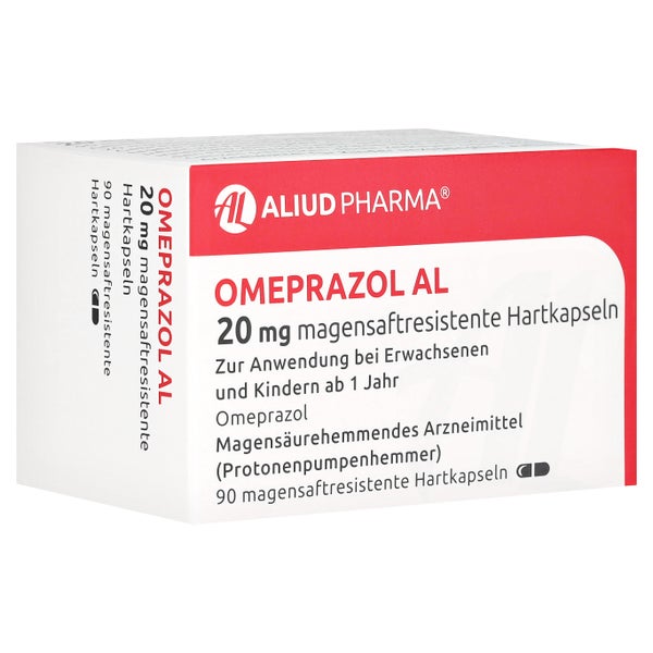 OMEPRAZOL AL 20 mg magensaftresistente Hartkapseln 90 St