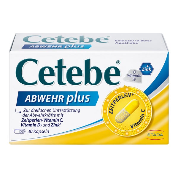CETEBE Abwehr plus Mit Vitamin C, D und Zink 30 St