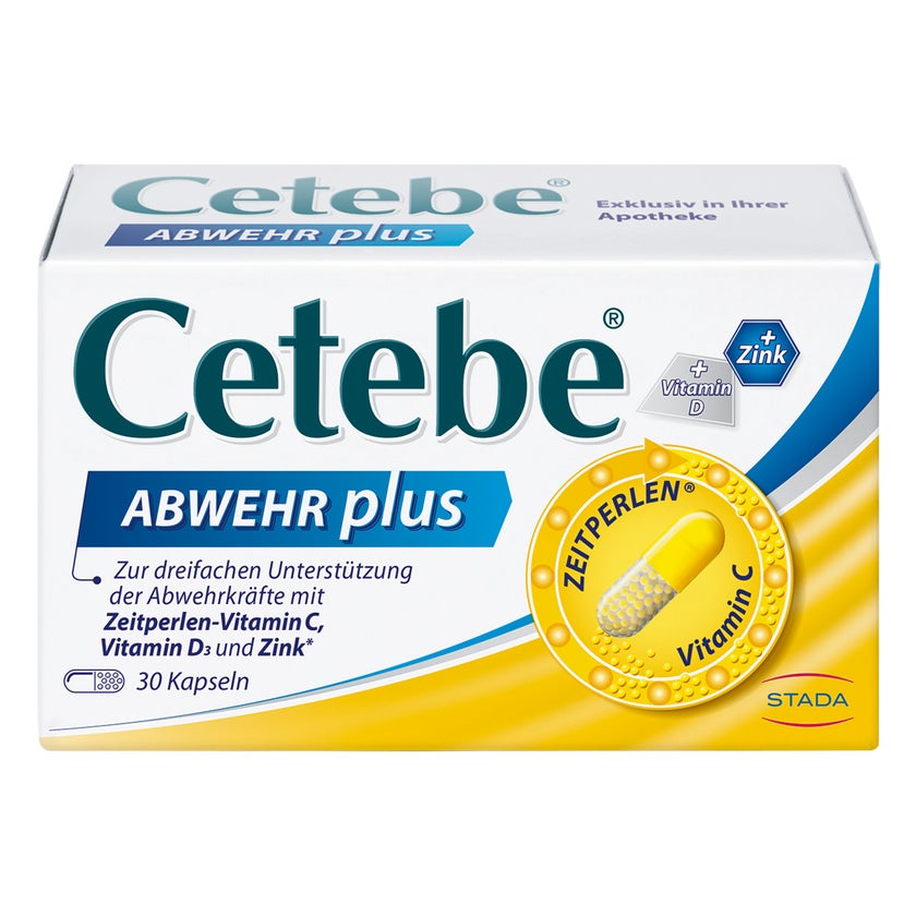 CETEBE Abwehr plus Mit Vitamin C, D und Zink 30 St