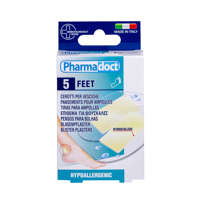 Blasenpflaster Hydrocolloid 3,8x7 cm 5 St