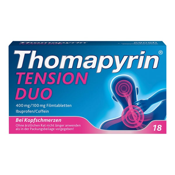 Thomapyrin TENSION DUO Schmerztabletten 18 St