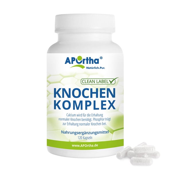 APOrtha® Knochen-Komplex mit Calcium (MCHA), Bor und Phosphor - Kapseln 120 St