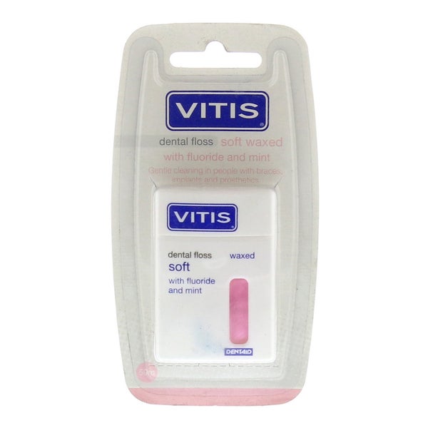 VITIS Zahnfloss gewachst mit Fluorid und Minze 1 St