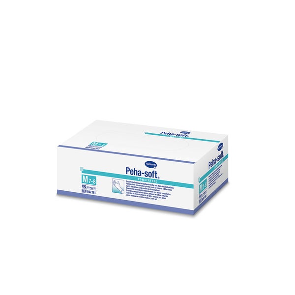 Peha-soft Latex Einmal-Untersuchungshandschuhe unsteril Puderfrei 100 St