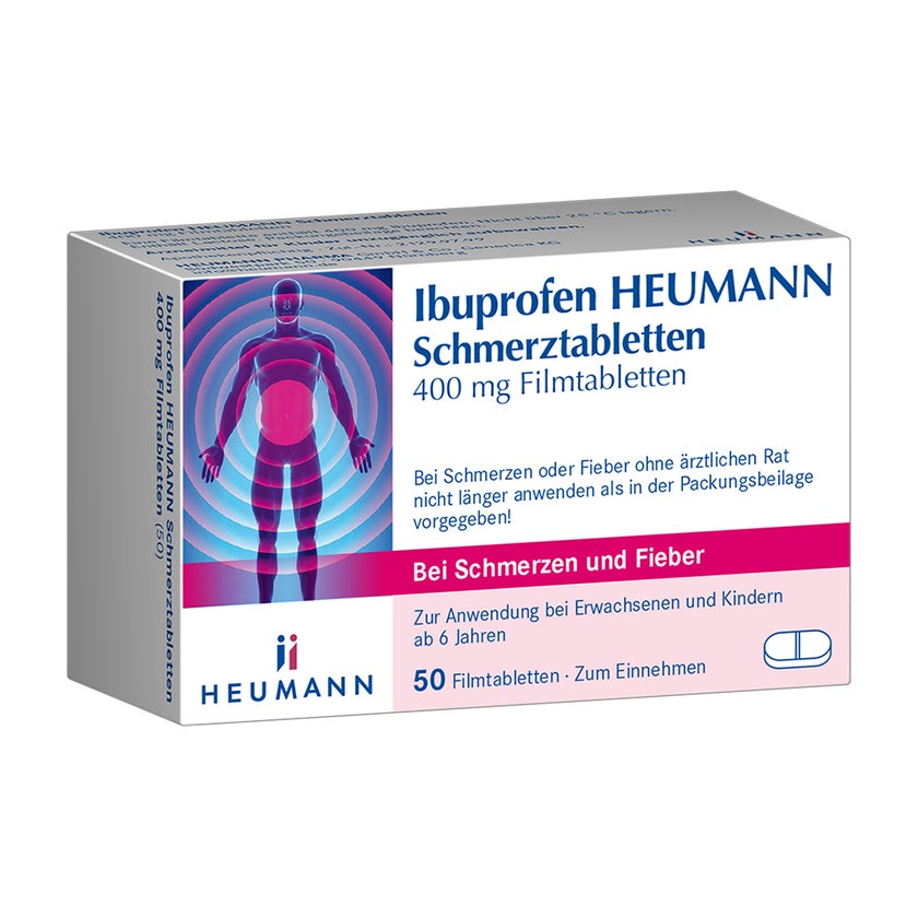 Heumann Ibuprofen Schmerztabletten 400 mg Filmtabletten 50 St