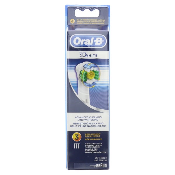 ORAL B Aufsteckbürsten 3D White 3 St