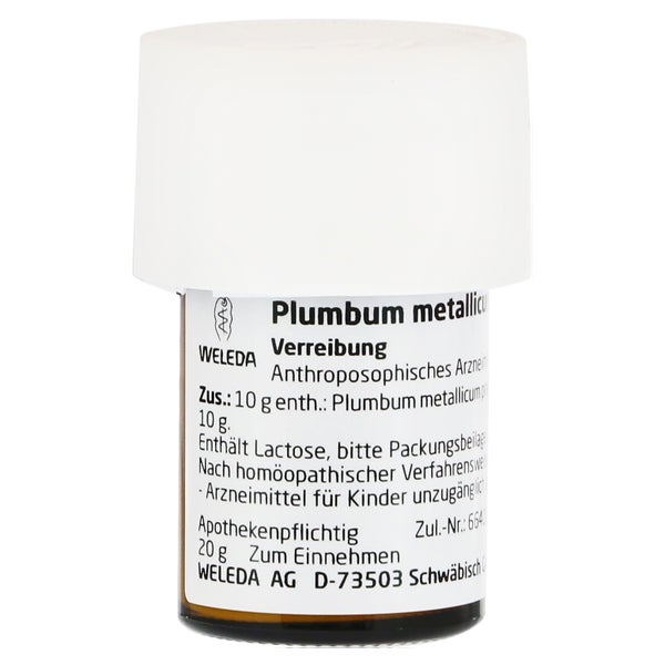 Plumbum Metallicum Praep. D 20 Triturati 20 g