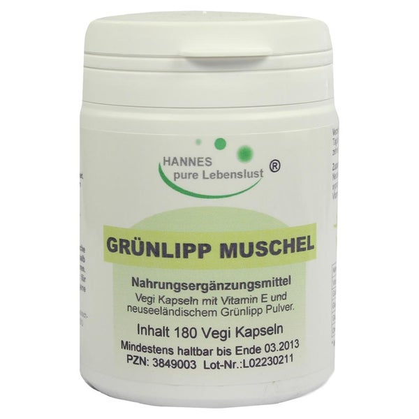 Grünlippmuschelextrakt Vegi Kapseln 180 St