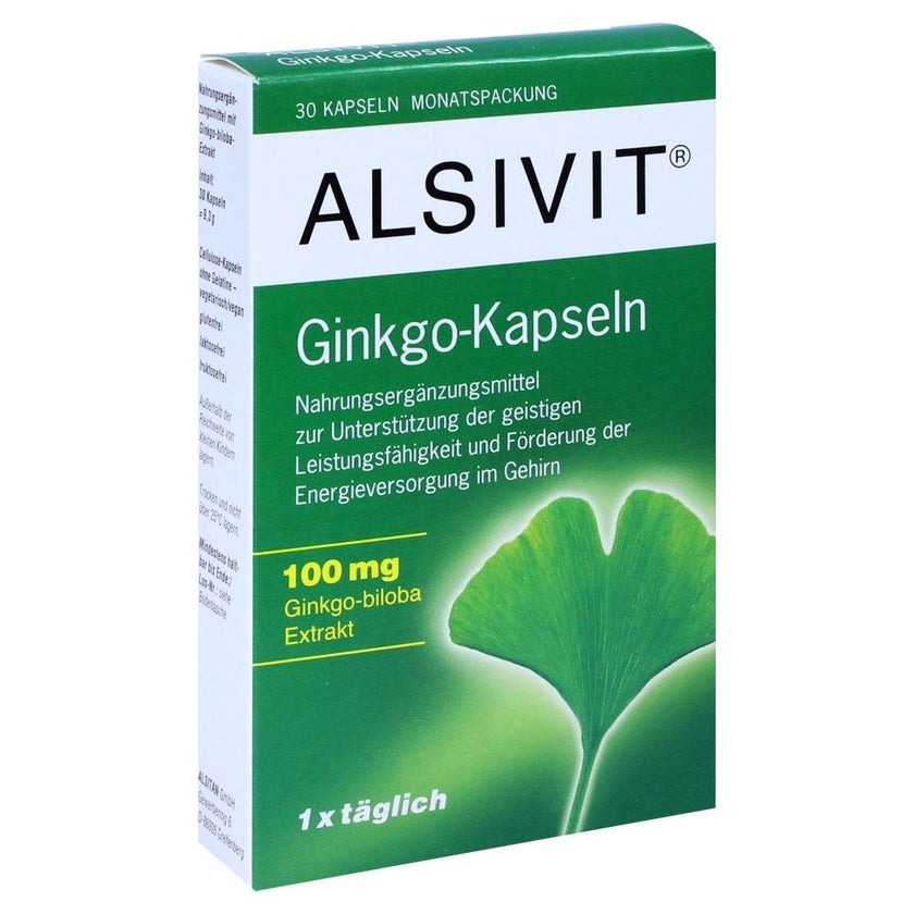 Ginkgo 100 mg Alsivit Kapseln 30 St