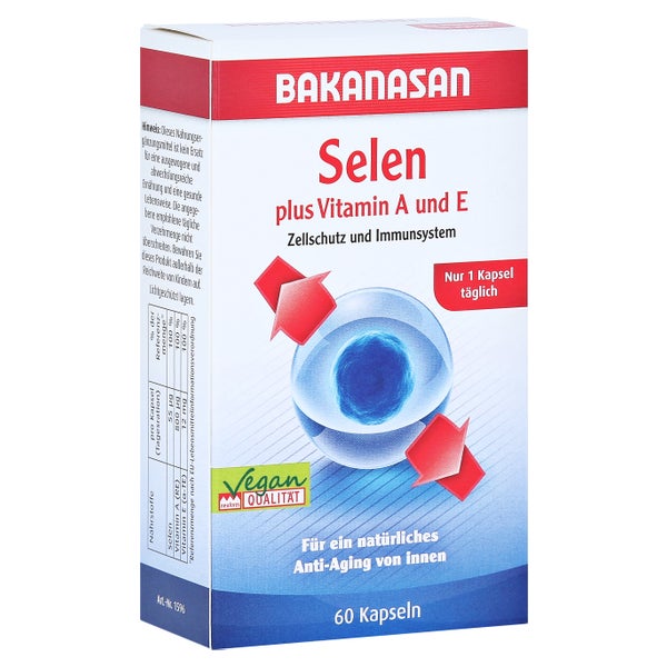 Bakanasan Selen plus Vitamin A und E Kap 60 St