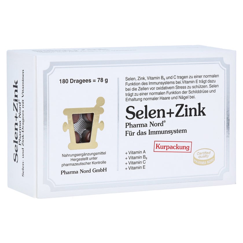 Selen+zink Pharma Nord Dragees 180 St