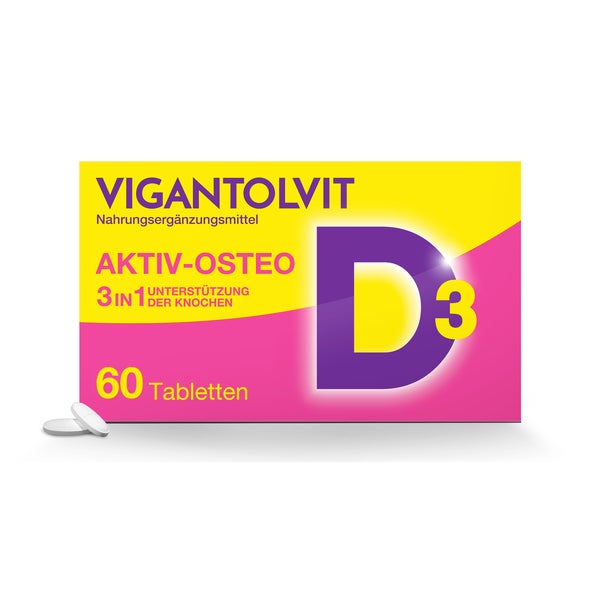 VIGANTOLVIT Vitamin D3, K2 und Kalzium 60 St