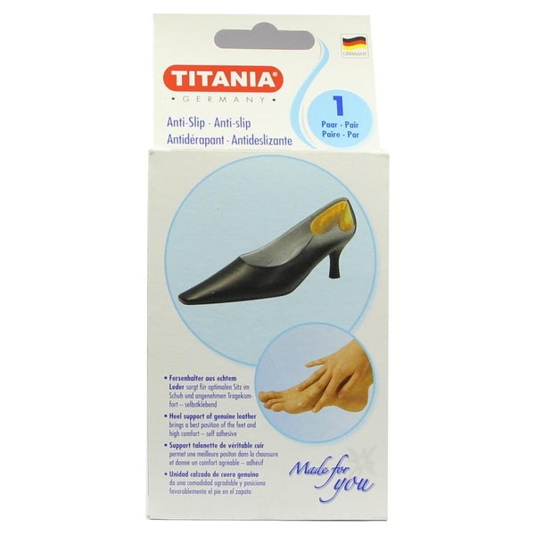 Anti-slip Fersenhalter aus Leder TITANIA 2 St