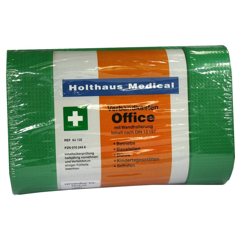 Holthaus Betriebsverbandkasten Office, DIN 13157, 26 x 17 x 9,5 cm, grün 1 St