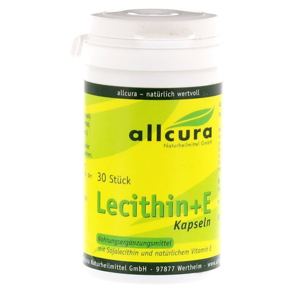 Lecithin Kapseln+vitamin E 1.000 mg 30 St