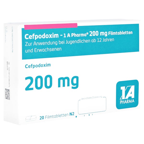 CEFPODOXIM-1A Pharma 200 mg Filmtabletten 20 St