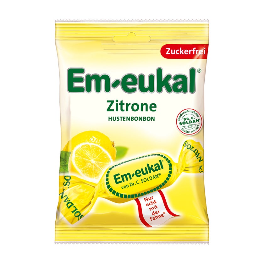 EM Eukal Bonbons Zitrone zuckerfrei 75 g